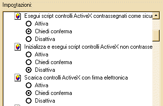 Impostazioni Livello Protezione (2)